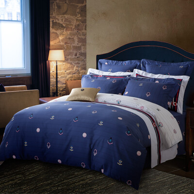 

Jingdong Supermarket Meng Jie home textiles produced MEE bedding sets cotton printing four sets of cotton bed sheets queen British Star gray 18 m bed 220 240cm