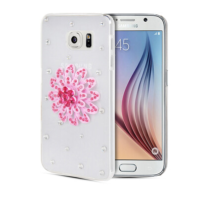 

MOONCASE Роскошный Кристалл Bling горный хрусталь жесткого пластика задняя Резина Оболочка чехол для Samsung Galaxy S6 G9200