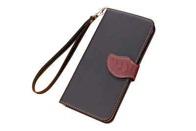 

MOONCASE [Leaves Magnetic] Wrist Strap Flip PU Leather Wallet Card Pouch Bracket Stand Back Case Cover for XiaoMi Mi Note