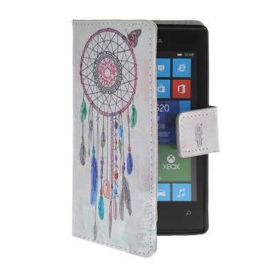 

MOONCASE Pattern Style Leather Side Flip Wallet Card Slot Pouch Stand Shell Back ЧЕХОЛ ДЛЯ Nokia Lumia 520