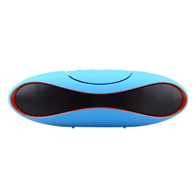 

переносные & творческих большой форме регби беспроводных Bluetooth hands free сабвуфер оратор - синий