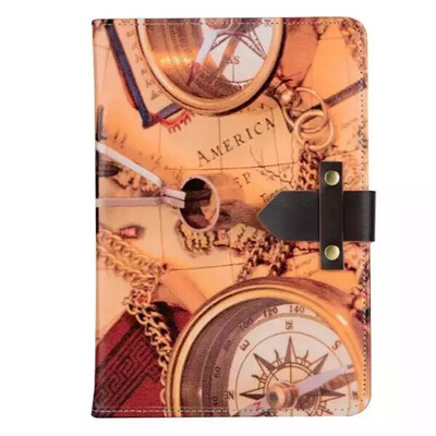 

MITI Кожаный чехол для Apple Ipad Mini 4 Распечатать шаблон с пряжкой Стенд Обложка для Mini4 таблетки