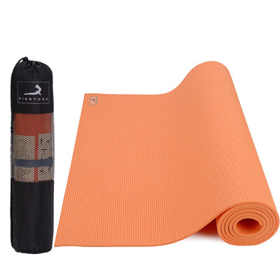 

Peele Yoga PVC6mm сплошной цвет нескользящий йога площадку оранжевый с рюкзаком