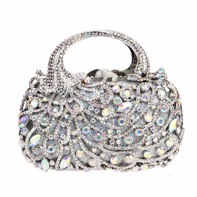 

Fawziya Peacock Handle Clutch Purses For Women Evening Bags And Clutches