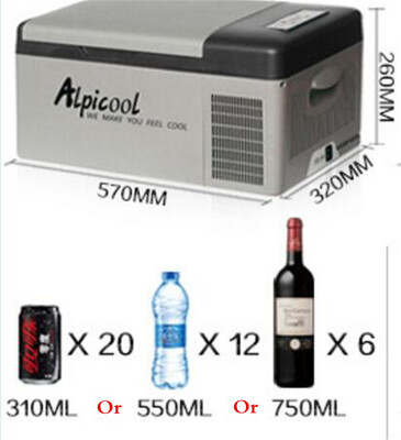 

15L Высокое качество -20 градусов Freeze Холодильник 12V / 24V Портативный компрессор Автомобильный холодильник Многофункциональны