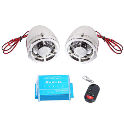 

1 Set Universal Wireless Control Anti-theft Motorcycle Audio Kit Main unit2x LED Speaker USBTF Card FM 87-108MHz