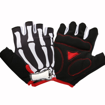 

Qidian cycling gloves knuckle bicycle gloves thickening shock spring&summer sports fitness half finger male