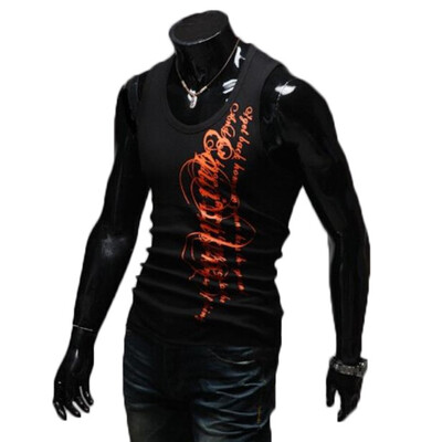 

Zogaa New Men's Veat Fashion Printing Round Collar