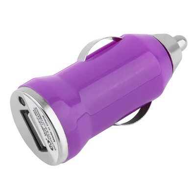 

5V-1000MA DC12-24V 1 Port Portable Bullet USB Car Power Charger Adapter
