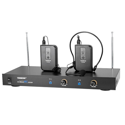 

Victory TAKSTAR TS-6700PP wireless microphone one drag two wireless waist hanging collar clip waist hanging wearing a wireless microphone conference performance teaching drama dedicated elegant black