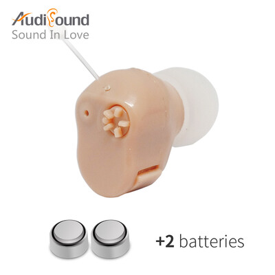 

Усилитель звука Audisound Mini для слуховых аппаратов в ушном громкости, регулируемый в слуховом аппарате для слуховых аппаратов Портативный мини-мини в ухе Невидимый