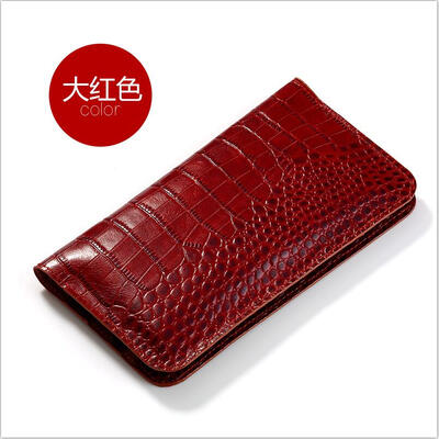 

Genuine Leather flip Case For Samsung S6 S7 S8 Plus Note 8 Crocidile Texture Dual Phone Bags Wallet
