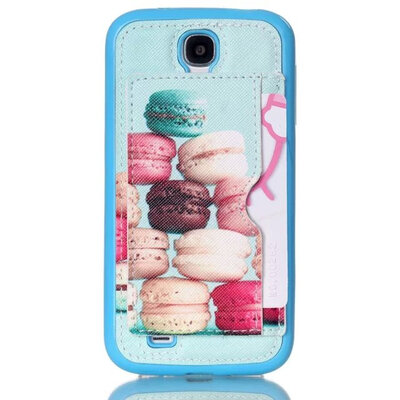 

мити роскошь пу кожа материала для Samsung Galaxy S4 i9500 телефон случае распространяется с слот стоять