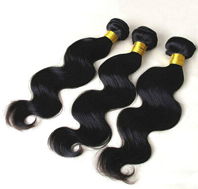 

Remeehi 16" 30" Brazilian Virgin Body Wave Human Hair Weft Extensions Weave Off Black Color1B