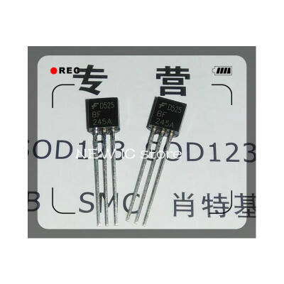 

30pcs/lot 100% NEW ORIGINAL BF245A JFET N-Channel 30V 25mA 300mW TO-92 Free Shipping