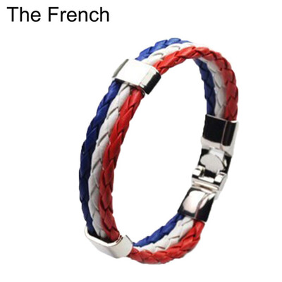 

2018 FIFA World Cup National Flag Women Men Football fans Couples Braided Bracelet Bangle Woven Bracelet Russia World Cup