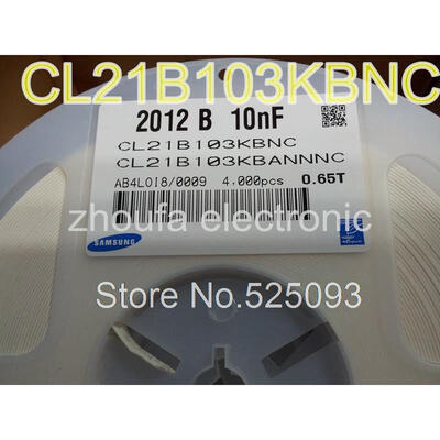 

4000pcs/lot Ceramic capacitors 0805 0.01uf 10nf 103k x7r 10% 50v CL21B103KBNC
