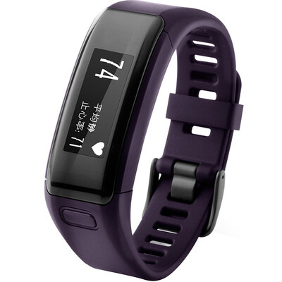 

(GARMIN) vivosmart HR фиолетовый интеллектуальный оптический сердечный ритм частота сердечных сокращений в реальном времени автоматический контроль сна контроль напоминаний движение Bluetooth часы шагомер