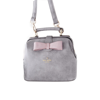 

Nubuck leather handbags 2016 new bow retro doctor bag small bag women shoulder bag messenger bag fashion