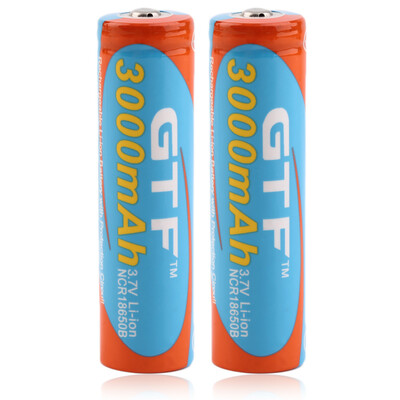 

2шт 3.7V 3000mAh 18650 Литий-ионная аккумуляторная батарея для светодиодный фонарик факел