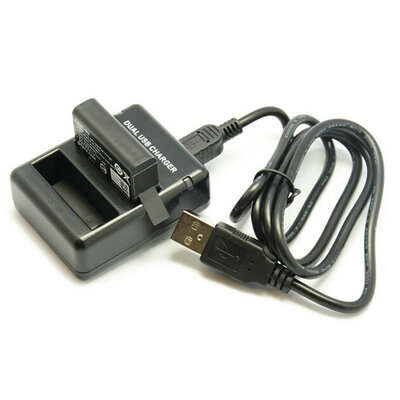 

Dual Port USB Charger Dock Camera Battery AHDBT-401 Charging Kit For GoPro Hero4