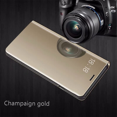 

Samsung Galaxy S6S6 EdgeS6 Edge Plus Luxury Slim Mirror Flip Shell Stand Leather Smart Clear View Window Cover Phone Case