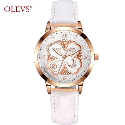 

Relogio feminino OLEVS Модные женские часы Red Leather Ladies Watch Роскошный дизайн бабочки Водонепроницаемый наручные часы reloj mujer