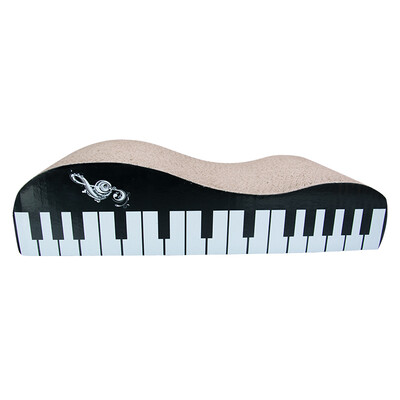 

Fu Wan cat supplies British short beauty short Garfield Siamese Persian kitten corrugated paper pet cat scratching plate claw claw board cat toy black&white wave piano type