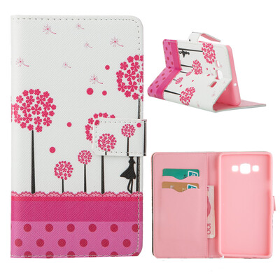 

MOONCASE Case for Samsung Galaxy A7 Flip Leather Wallet Card Slot Foldable Stand Feature Case Cover [Pattern series] /a01
