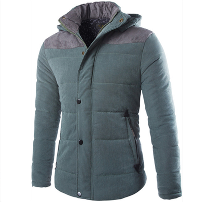

Zogaa New Men's Cotton-padded Clothes Thickened Warm Fashion Hooded Coat
