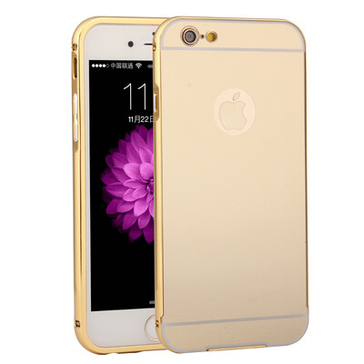 

MOONCASE Metallic Frame Edge Mirror Back 2 in 1 Thin Case Cover for iPhone 6 (4.7'') /iPhone 6 Plus (5.5'')