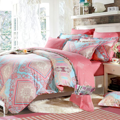 

Bo Yang home textile bedding sets double cotton twill quilt bed sheets cotton four-piece 15 m bed Sienna 200 230cm