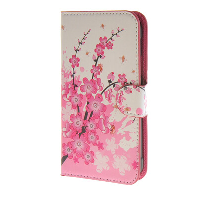 

MOONCASE Plum flower style Leather Wallet Flip Card Slot Stand Pouch чехол для Samsung Galaxy Xcover 3 SM-G388F A06