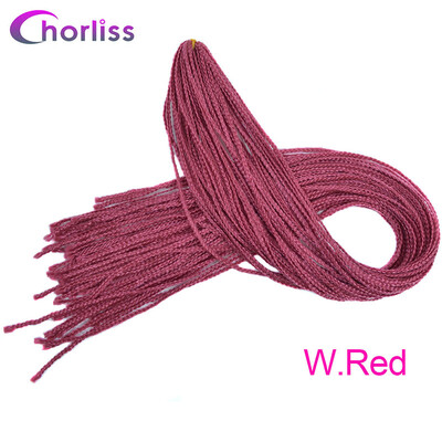 

Chorliss Crochet Box Braids Colored Synthetic Hair Extensions 28Bug Gray Blonde Purple 613 Synthetic Hair Extensions