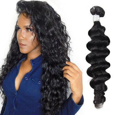 

Nami Hair Brazilian Loose Deep Wave Hair Bundles 4 Pieces Remy Hair Weave 100 Human Hair Extensions Natural Color