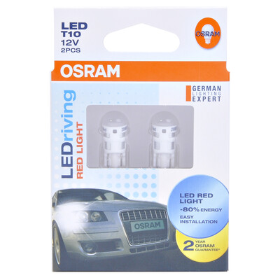

OSRAM T10 2880 W5W 12V 1W Светодиодные автомобильные боковые маркерные лампы Сигнал поворота белого / желтого / красного / синего света