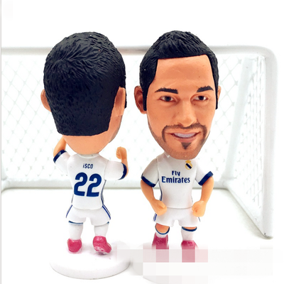 

5 PC Soccerwe Футбольная звезда куклы Zidane Raul C. Philippine Мосс Белл Бензема Футбол Кукольная модель Мини Статуя
