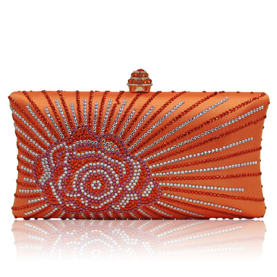 

Milisente Мода женщин мешок сцепления розы цветок леди золотой розовый свадебный кошелек партии муфты