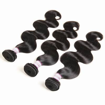 

Racily Hair Peruvian Virgin Hair Body Wave 3 Bundles 8A Grade Pervian Hair Weave Bundles Natural Black