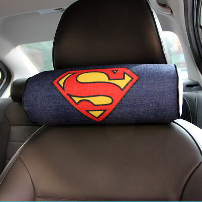 

Di Galen car headrest creative cartoon memory cotton car neck pillow pillow four seasons universal car pillow Superman