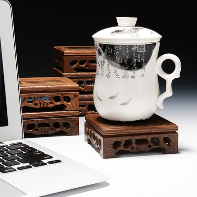 

Jingdong supermarket] Shangdi (shangdi) line of clouds of water matte ceramic office cup with filter cup