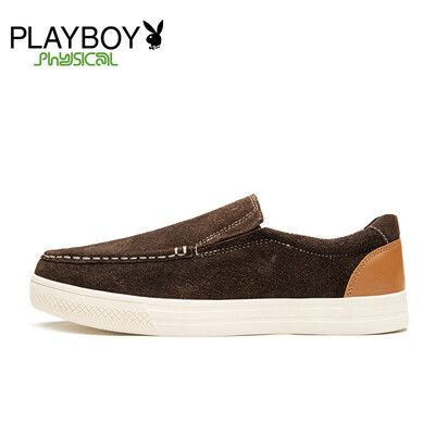 

PLAYBOY brand,Spring New in 2015,Korean style,Stylish,Leisure,Breathable,Authentic leather,Sleeve pin,Men's shoes