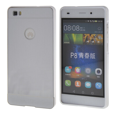 

MOONCASE чехол для Huawei Ascend P8 Life Bumper Frame Hard 2 in 1 Cover Silver