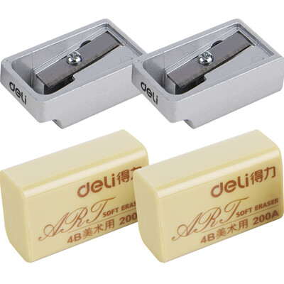

Effective (deli) 0520 fashion beautiful color package plastic pencil sharpener 36 / tube color random