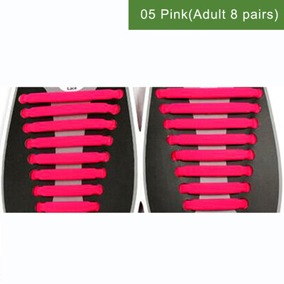 

JUP 50 Set 800 pcs Unisex Adults Women Mens Fashion No Tie Elastic Silicone Shoelaces Flat Shoes Footwear Recreational Running