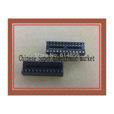

20pcs 24 Pin 2.54mm DIP SIP IC Sockets Adaptor Solder Type Narrow