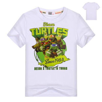 

Ninja Turtles Boys T-Shirts Tee 2018 Summer Short Sleeve Funny t Shirts Kids Cartoon Print Tops Девушки Аниме TShirts 3-13y