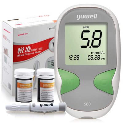 

YUWELL Glucose Meter Diabetic Glucometer Needles Blood Sugar Monitor 50 Test Strips 50 Lancets