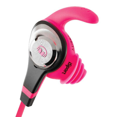 

Monster iSport Intensity love sports ear sports headphones anti-sweat anti-slippery ear plugs with headset phone headset pink