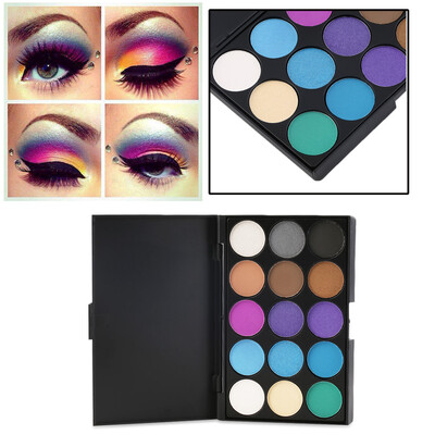 

Professional 15 Colors Matte Shimmer Eyeshadow Palette Makeup Cosmetic